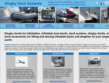 Tablet Screenshot of dinghydavitsystems.com